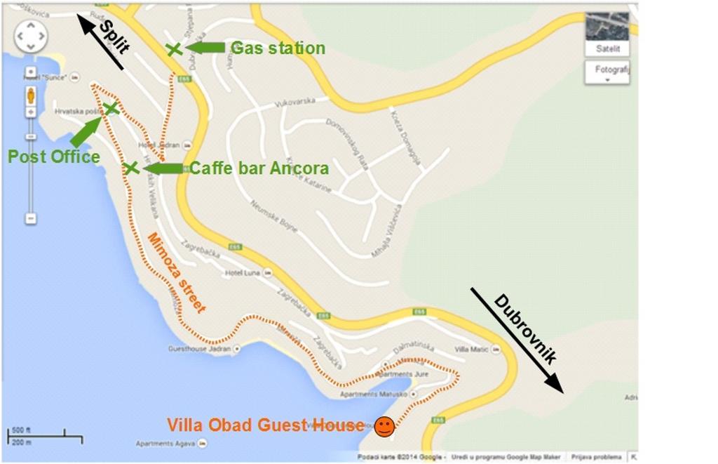 Villa Obad Guest House Неум Екстериор снимка